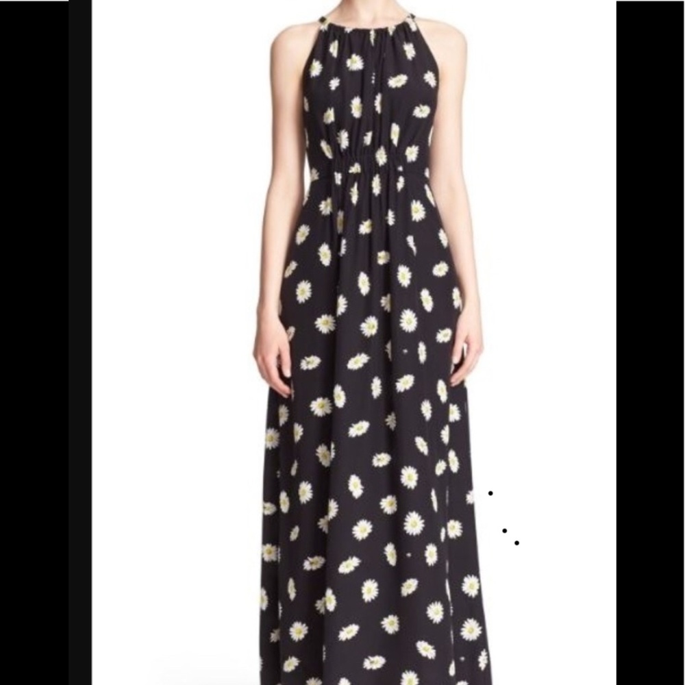 Kate Spade Daisy Bee Silk Maxi Dress